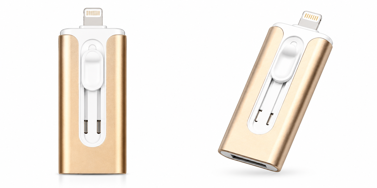 MEMORIA USB INTELIGENTE 3 EN 1 PARA CELULARES - 256 GB